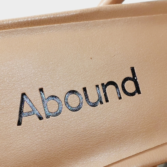 NEW Abound Austyn Tan Mocha Tubular Strap Block Heel Sandals E924 - Picture 10 of 12